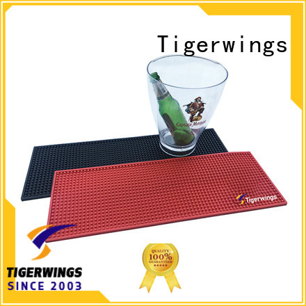 Tigerwings flexible personalised bar mats wholesale for keep bar nice and clean