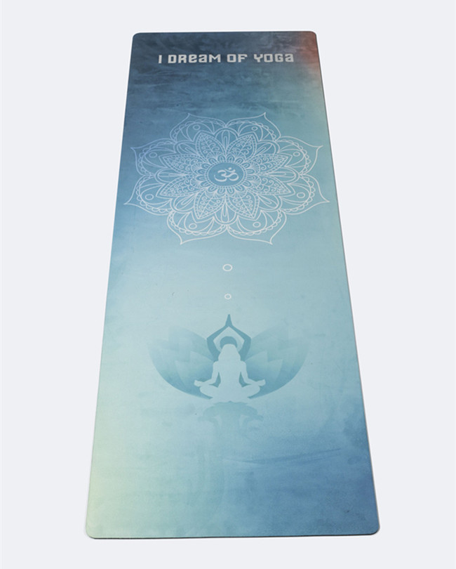 oem suede rubber yoga mat with custom logo