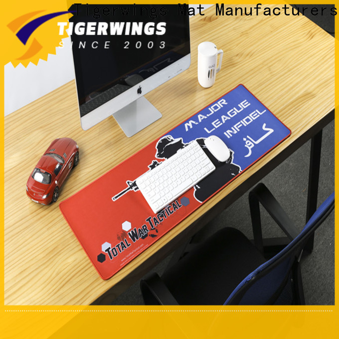 Fábrica de alfombrillas de ratón extendidas personalizadas ODM de Tigerwings para trabajadores informáticos