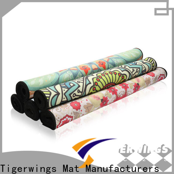 Tigerwings delicate edges stitching best cork yoga mat manufacturers for meditation