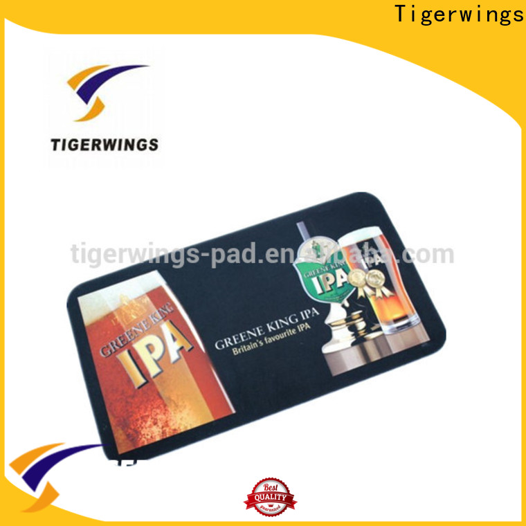 Fábrica de goma de alfombrillas de bar personalizadas Tigerwings para jugadores personalizados