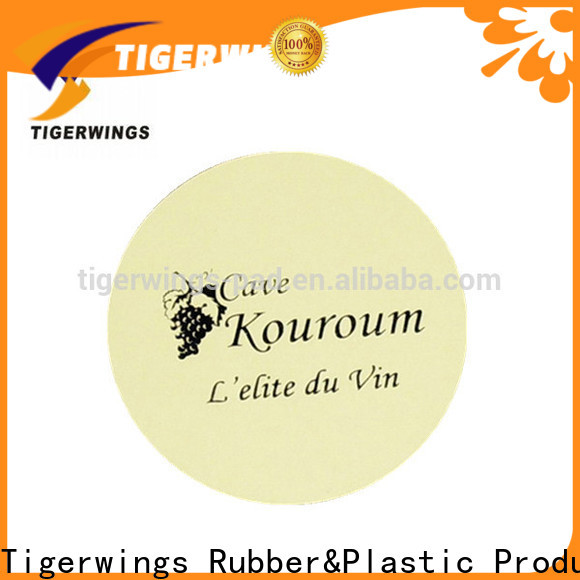 Tigerwings rubber coasters for drinks manufacturers for student