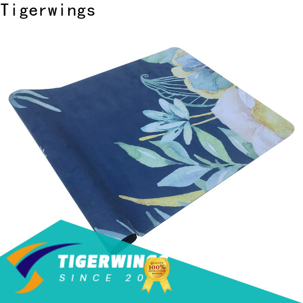 Tigerwings Wholesale ODM suede rubber yoga mat factory for meditation