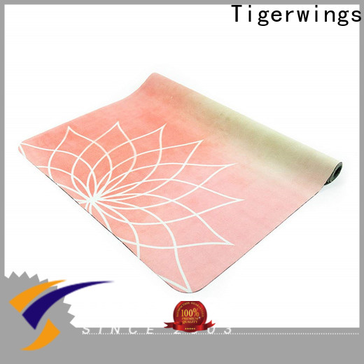 Tigerwings Custom best suede top yoga mat wholesale for Yoga