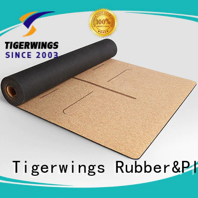 Tigerwings best anti slip yoga mat OEM for Indoor activities