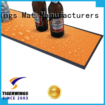 Tigerwings custom made bar spill mats ODM for keep bar clean