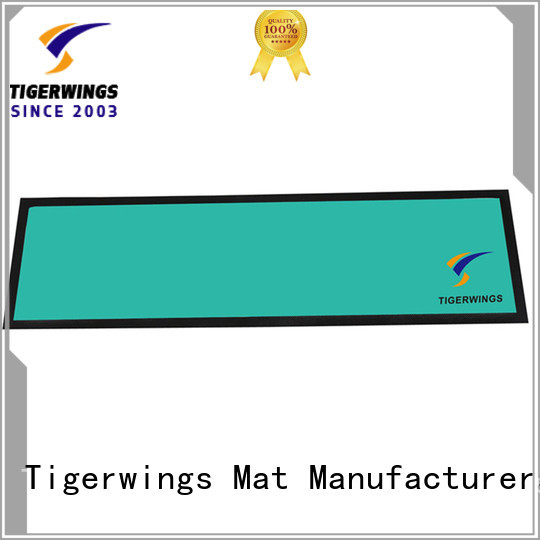 Tigerwings custom logo mats OEM for keep bar nice