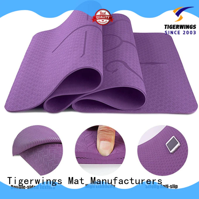 delicate edges stitching yoga mat manufacturer customization for Yogi