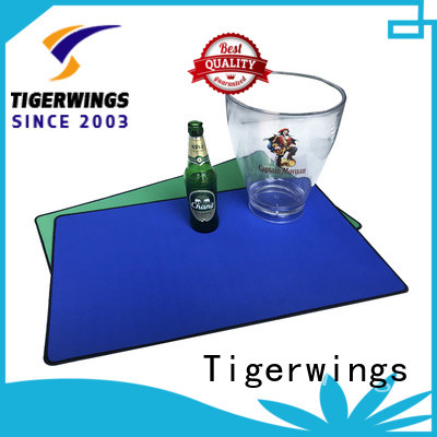 Tigerwings good quality custom made bar mats for bar
