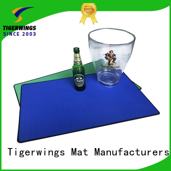 Tigerwings personalised bar mats company for keep bar clean