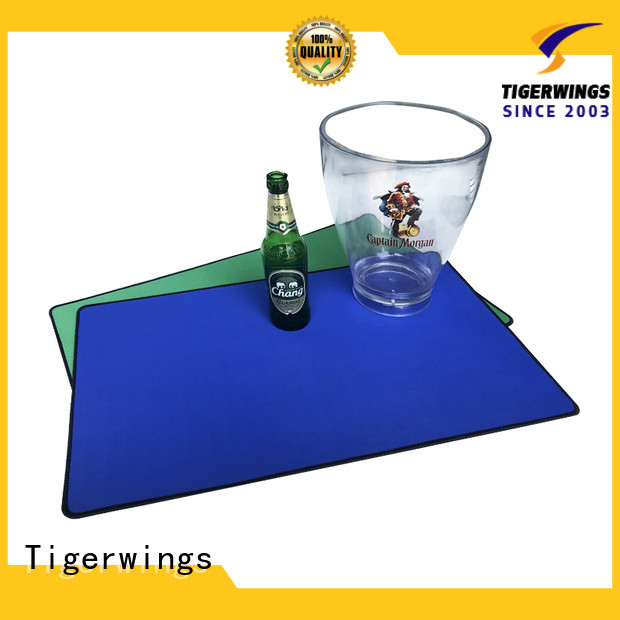 Tigerwings custom mat company Exporter for keep bar clean
